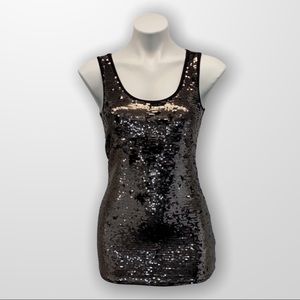 NWT Champagne Sequin Tank Size Small